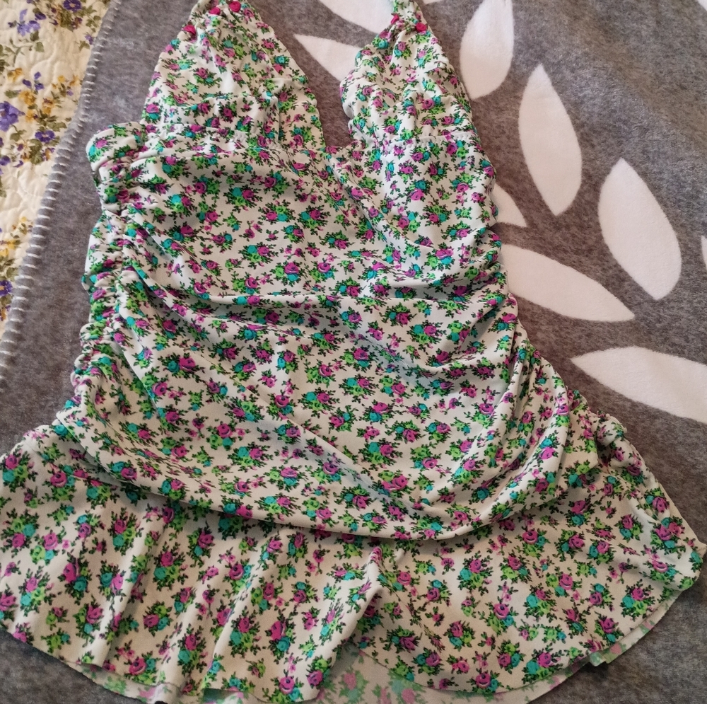 Vintage Y2K Betsey Johnson Doll Baby Swimsuit Barbie Girl Preppy Cottagore